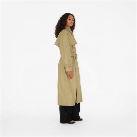 burberry quilted button trench|Long Gabardine Castleford Trench Coat in Hunter .